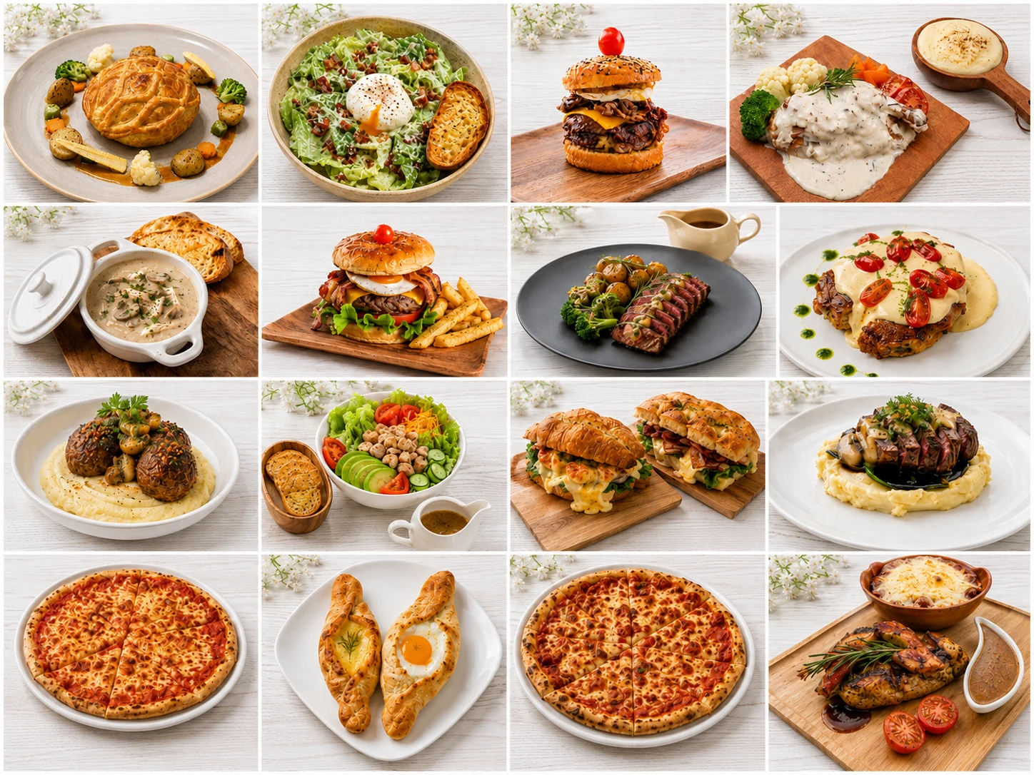 Homeslice signature dishes collage